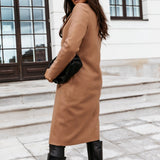 Button Up Long Sleeve Trench Coat