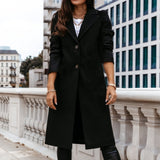 Button Up Long Sleeve Trench Coat
